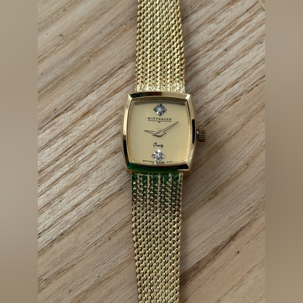 Wittnauer Longines Diamond Rare Vintage Ladies Watch Gold Bracelet Case Dial - Picture 4 of 16